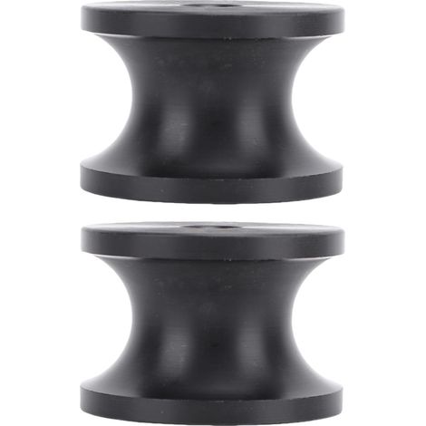 2 rouleaux remorque bateau noirs nylon – Réduit traînée 2,44x1,69in longue durée performance supérieure yacht canot, transport (1/5)
