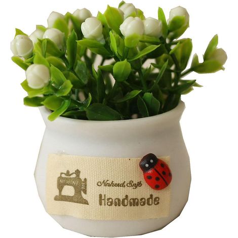 Mini pots de fleurs artificielles succulentes pour tables, décoration intérieure et bureaux de balcon (1/5)