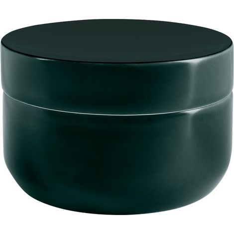 Boite à cotons Céramique JARO Vert Foncé Spirella (1/3)
