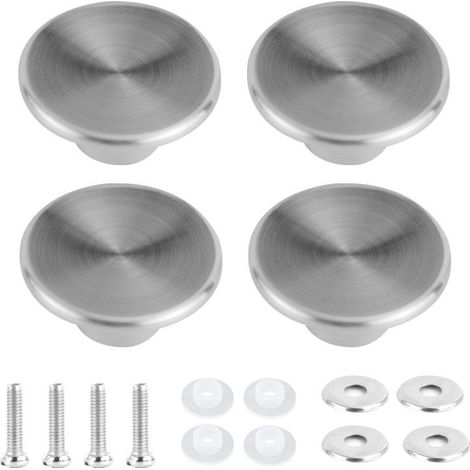 Poignées de couvercle de casserole en acier inoxydable, lot de 4, argent, universelles, robustes, pour poêles et casseroles, remplacement facile de bouton de couvercle (1/5)