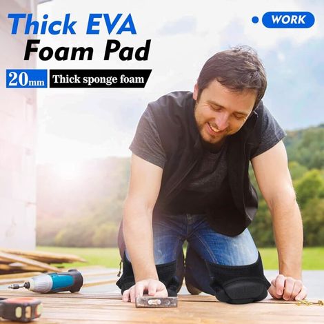 2 pièces Genouillères de Protection, Anti-collision Éponge Épaisse Genouillere pour Jardinage, Travaux, Jogging, VTT (1/3)