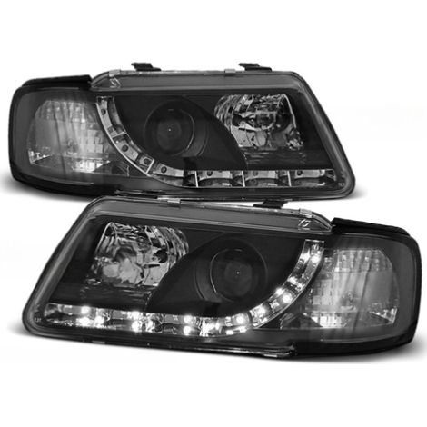 Paire de feux phares Audi A3 8L de 1996 a 2000 Daylight led noir-27360976 (1/2)