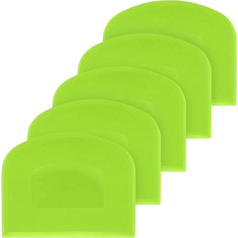 Ensemble de 5 racloirs et coupe-pâtes pour pain, pizza, gâteaux et pâtisseries, avec une manipulation pratique et un nettoyage facile.-AquaForge (1/5)