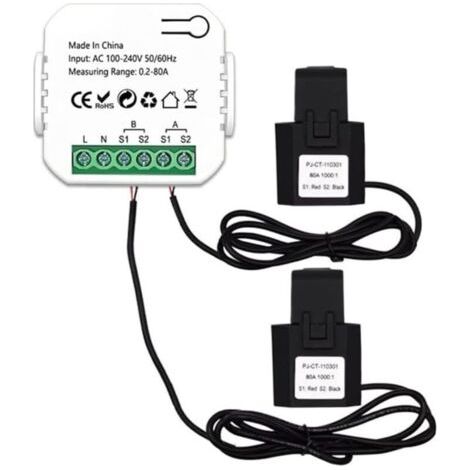Smart WiFi Steckdose Tuya Solar Steckdose APP Überwachung Steckdose Dual Channel MUMU