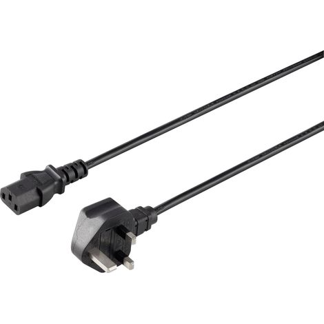 Sygonix SY-5042738 appareils IEC Câble de raccordement noir 2.00 m S592802