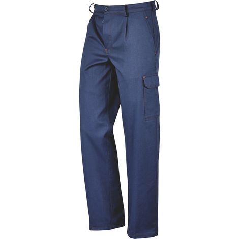 PANTALONE 100% COTONE CARGO Col. Blu  Tg. 48