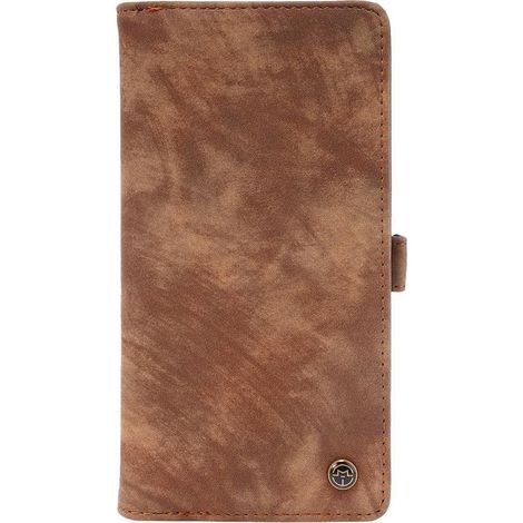 Coque portefeuille pour Samsung Galaxy S21 Plus - Étui amovible - Marron vintage (1/5)
