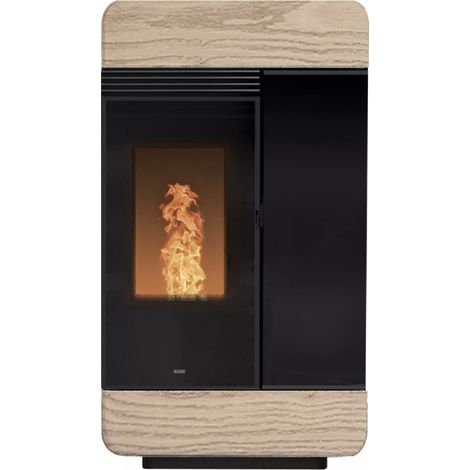 BRICOSOL ESTUFA DE PELLET KLOVER MODELO DIVA 3000 WOOD Color Blanco (1/4)