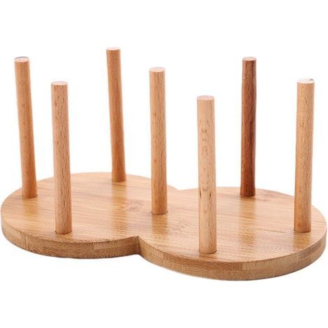 Distributeur De Gobelets en Papier Jetables, 2 Compartiments, Porte-gobelet D' en Bois, Organisateur De Rangement De Tasses De Café pour Comptoir De Cuisine Chambre À Coucher (1/5)