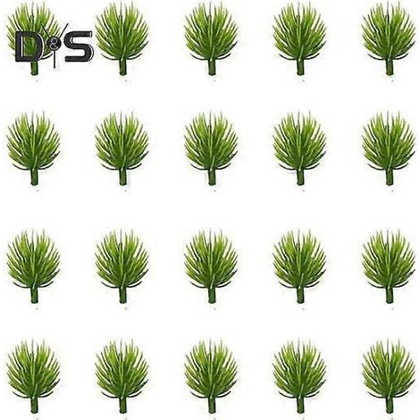 20 aiguilles de pin artificielles réalistes, sans arrosage, pour compositions florales DIY, décoration de mariage et de fête.4,5 cm (1/5)