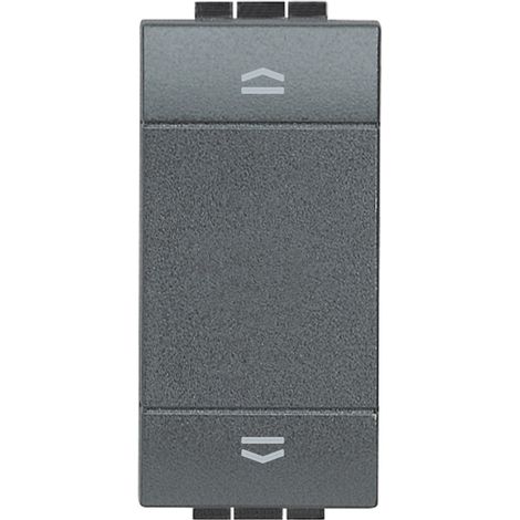 L4037 Bouton Double (1 pour Non) + (1 pour Non) Antracite Livinglight
