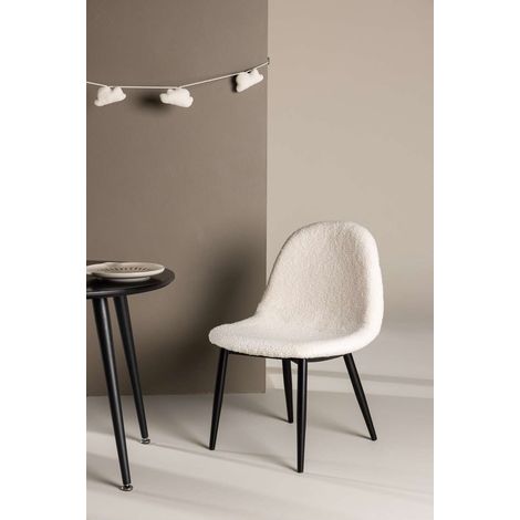 Polar chaise de salle à manger teddy pour enfants blanc. (1/4)