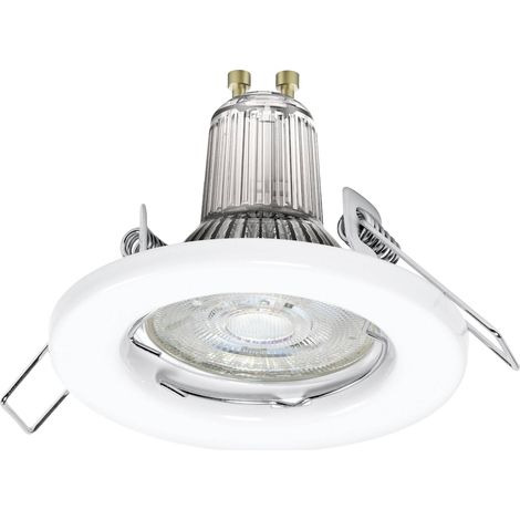 LEDVANCE SET X3 RECESS DOWNLIGHT GU10 Spot LED encastrable pour salle de bains GU10 4.5 W IP20 blanc W280792 (1/4)