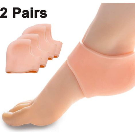 2 Protège-talons, silicone médical, absorption chocs, douleur talon, course marche quotidien (1/5)