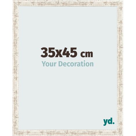 yd. - Cadre photo 35x45 - Blanc Vintage - MDF - Bologna (1/5)