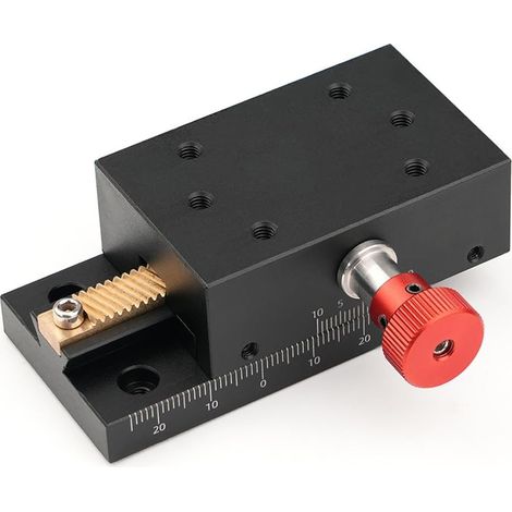 Sliding rack guide, aluminum alloy construction, dovetail groove guide, manual sled guide, smooth and precise adjustment, sliding block for
