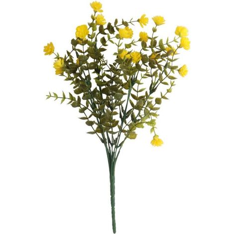 Buchsbaum-Strauß-Ergänzung mit gelben Blüten, 34 cm (1/2)