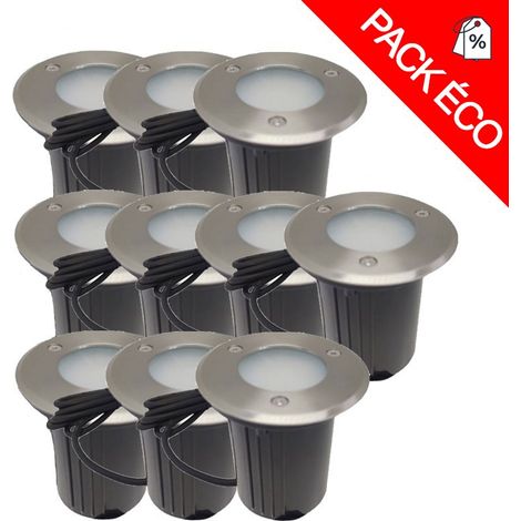 Pack de 10 spots GU10 encastrable Ø100mm - 230V (sans ampoules) Limão® (1/4)
