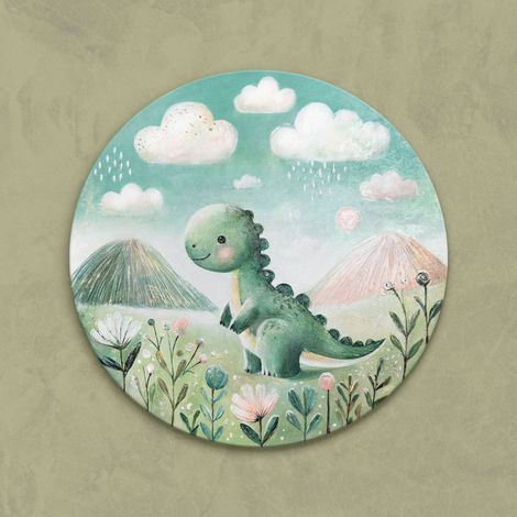 Gemälde Dinosaurier auf Keilrahmen 60 cm (1/5)