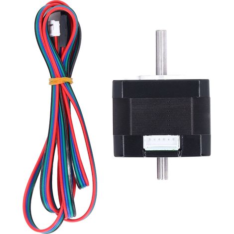 Moteur pas à pas 42 pour imprimante 3D, double arbre de sortie, 1.3A, 0.3N·m, 2 phases, 4 fils, accessoire d'impression 3D (1/5)