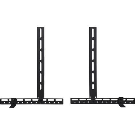 Soporte para barra de sonido, acero resistente, fácil instalación, negro. (1/2)