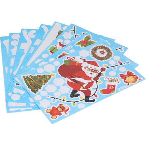 Autocollants de Noël à faire soi-même, aspect mignon, finitions soignées, décorations pour fenêtres de Noël (1/5)