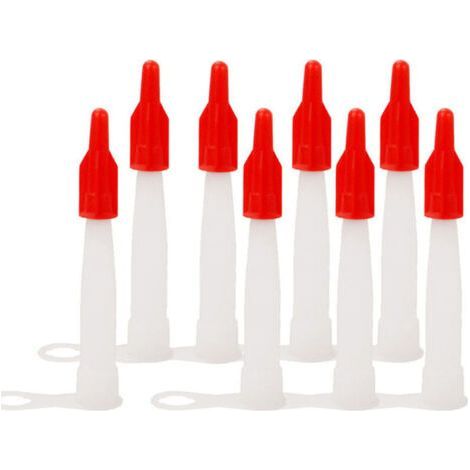 FENOPLASTICA20pièces Buse De Calfeutrage Silicone Avec Bouchons De Embouts Pour Colle Et Mastic Prévient La Durcissement Et Réduit Le Gaspillage (1/4)