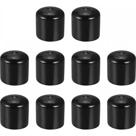 10 Paquet 28mm ID Noir Vis Filetage Protecteurs Caoutchouc (1/5)