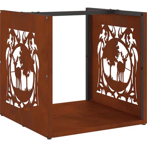 Maison Exclusive - Leñero 40x40x40 cm acero corten