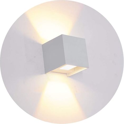 Applique Murale Interieur/Exterieur,7W Blanc Chaud 3000K, Moderne Lampe Murale Interieur Faisceau Lumineux Réglable, IP65 Éclairage Mural Extérieur (1/5)
