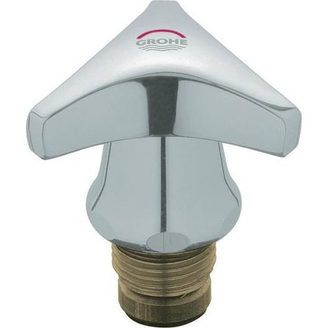 GROHE Oberteil mit Trecorn Griff Markierung rot 1/2'' chrom (1/3)