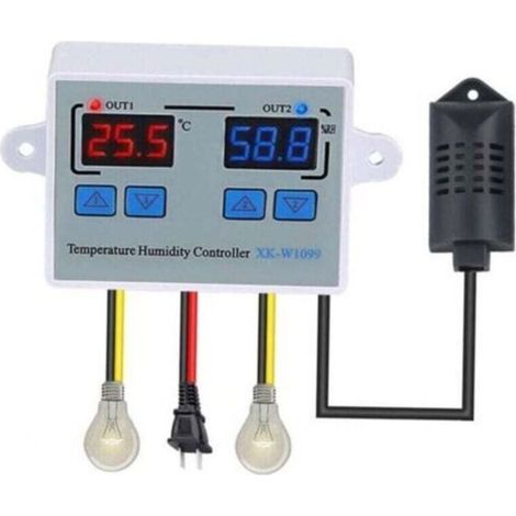 Contrôleur de température et d'humidité, AC110-220V (1/4)