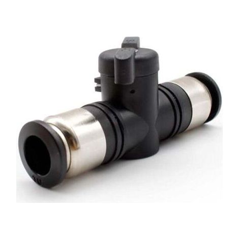 10mm Pneumatic Ball Valve, Inner Diameter Air Flow Regulator, Valve Quick Connector Black, for Pneumatic Tools (1/4)
