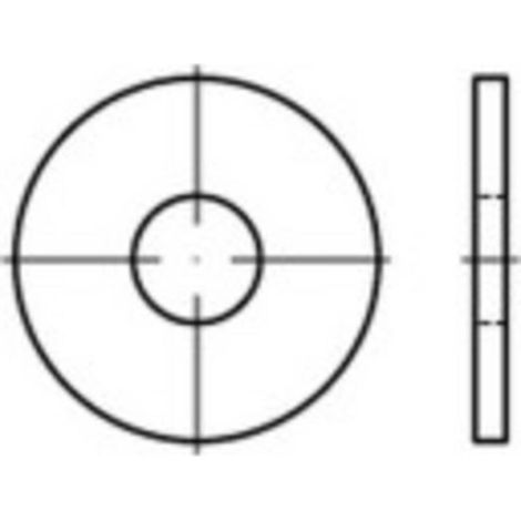 [GEBRAUCHT] B-Ware Toolcraft Unterlegscheiben 100 St. Innen-Durchmesser: 6.4 mm DIN 9021 Edelstahl (1/2)