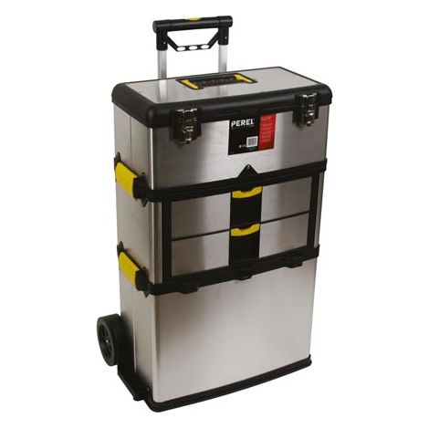 Logon Carro de taller Perel acero inoxidable 570x354x830 mm