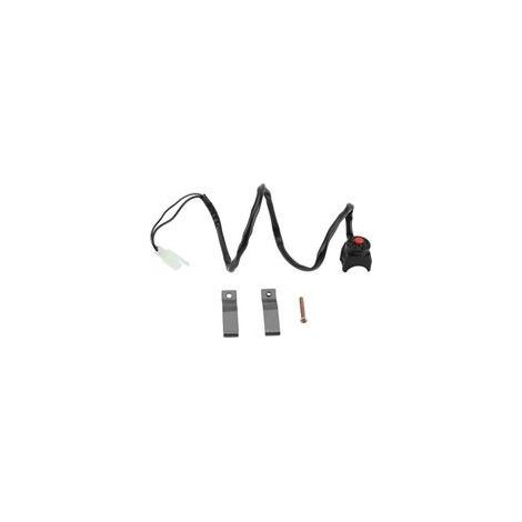 Interrupteur de klaxon moto robuste – compatible 99 % des modèles, fixation 22 mm (7/8 pouce), câble 80 cm, résistant aux intempéries (1/5)