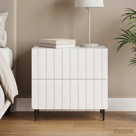 vidaXL Armario de Noche Brillante 62 x 34,5 x 49,5 cm (1/5)