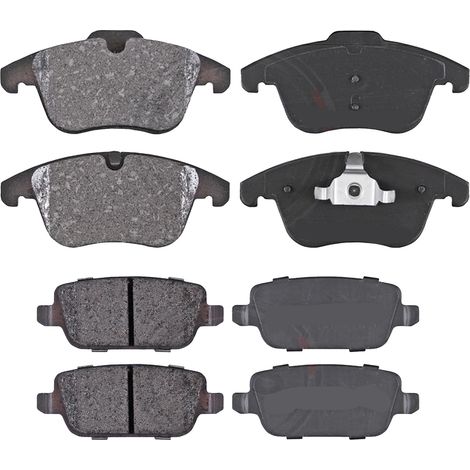KIT PASTIGLIE FRENO ANTERIORI E POSTERIORI compatibile con FORD GT / PASTIGLIE FRENANTI AUTO OEM P09004,PAD1391 PD3496 / SOSTITUZIONE DIRETTA / BASSA POLVERE / SILENZIOSO