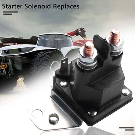 DéMarreur éLectromagnéTique Adapté pour 762-1261-211-50 762-1261-211-51 12V 100A 4 Terminaux et Tracteur Tondeuse à Gazon (1/3)