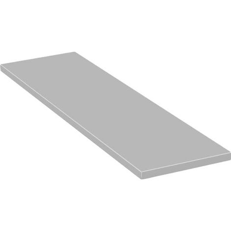 Estante chapado en gris de 18 mm, 1200 x 245 mm - G-140-6601