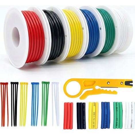 22 AWG 0,3mm² Elektrokabel, Elektronik Elektrischer Draht Kabel (1/5)
