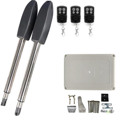 Kit d'ouvre-Portes automatiques Kit d'ouverture de Porte pivotante électrique Automatique 400KG pour Accessoires de Portail Coulissant (Color : 3 Remote with Light, Size : 1 UK) (1/5)