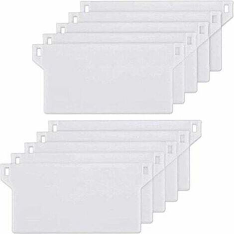 ZM. 10pcs Plaque de Lestage Store Californien Poids Lest Stores Verticaux Plaque Lestage Store Lamelle Verticale 127mm Pièce Rechange Blanche