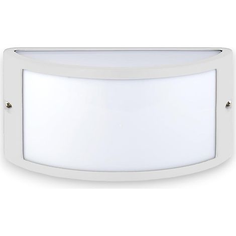 Applique plafoniera illuminazione esterna in alluminio e max 60W bianca (1/2)