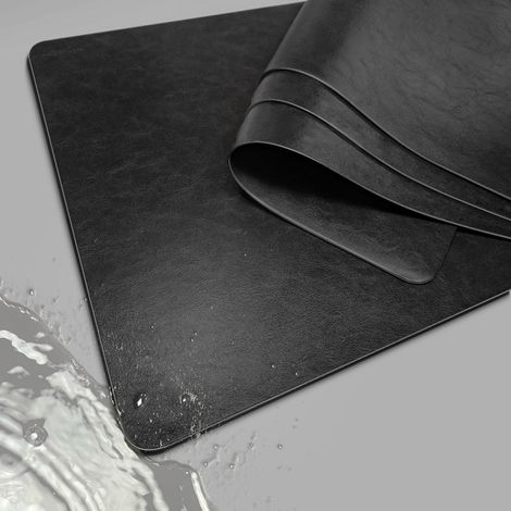 LY4F Ensemble de 4 sets de table, napperons en cuir à essuyer pour table, résistants à l'eau, à la chaleur, antidérapants et lavables, ensemble de 4 sets de table, napperons pour table de jardin et de (1/5)