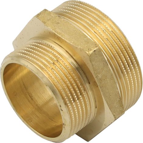 Messing Reduziernippel 1 1/2" auf 2 Zoll Übergangsnippel Reduzierung (1/2)