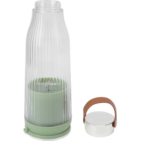 Blender portable 380 ml, lame en acier inoxydable, batterie amovible rechargeable par USB, batterie 1300 mAh, idéal pour la cuisine, le bureau et les activités de plein air. (1/5)