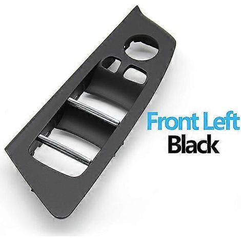 Cache de commande de lève-vitre intérieur de porte (4 couleurs) pour BMW Série 5 G30 G31 F90 525i 530i 540i Panneaux et pièces de porte intérieure - Noir avant gauche (1/5)
