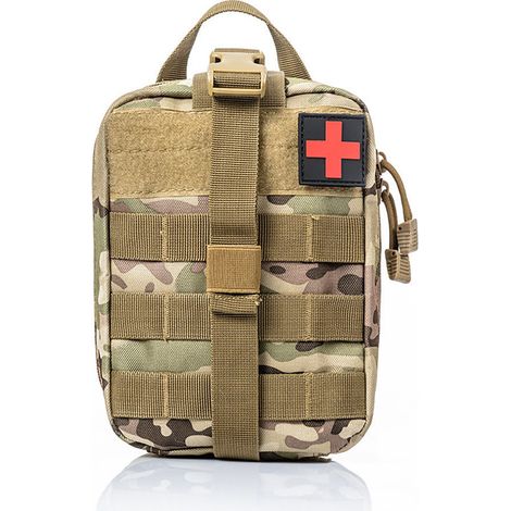 Trousse médicale tactique, trousse de sauvetage tactique souple, trousse médicale d'urgence tactique, trousse vide et autres articles camouflage CP