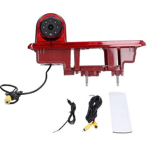Caméra de recul avec feu stop surélevé, 8 LED infrarouges et vision nocturne, compatible avec Opel Vivaro 2014 (1/4)